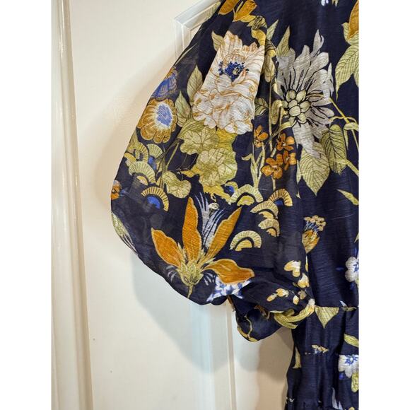 SIR. Lillian Open Back Mini Dress Size M 2 Delia Print - Picture 12 of 17